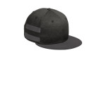 NE408 New Era Shadow Heather Striped Flat Bill Snapback Cap