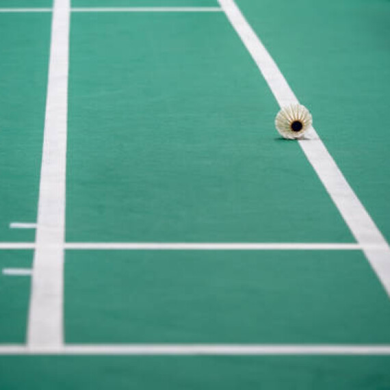 Standard single and double badminton court sizes Badminton court features