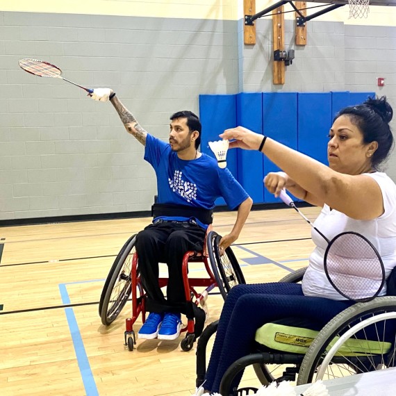 A First Day of Adaptive Badminton Training