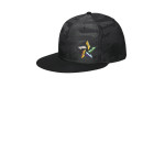 NE407 New Era Camo Flat Bill Snapback Cap