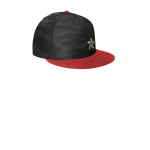 NE407 New Era Camo Flat Bill Snapback Cap