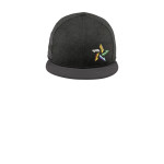 NE408 New Era Shadow Heather Striped Flat Bill Snapback Cap