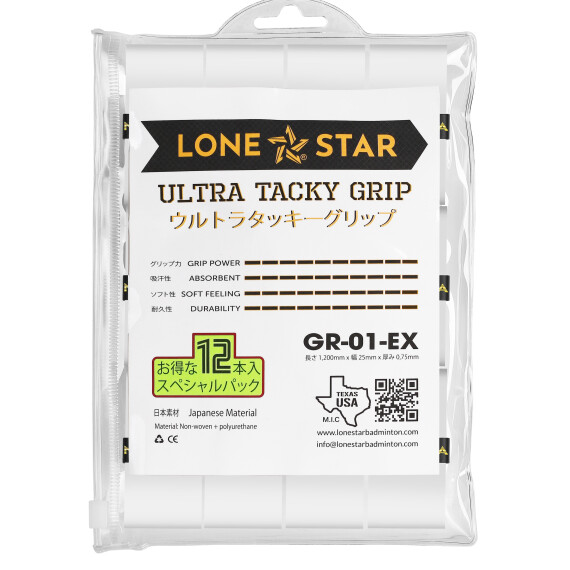 https://www.lonestarbadminton.com/products/gr01-ultra-tacky-grips-12-packs