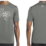 Unique Lone Star Logo Dry-fit Men T-shirts (Gray)