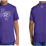 Unique Lone Star Logo Dry-fit Youth T-shirts (Purple)