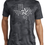 Unique Lone Star Logo Camohex Men T-shirts (Iron Grey)